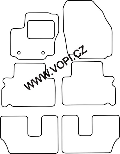 Autokoberce Ford S-Max 7 míst 05/2006 - 08/2012 Autofit (1450)